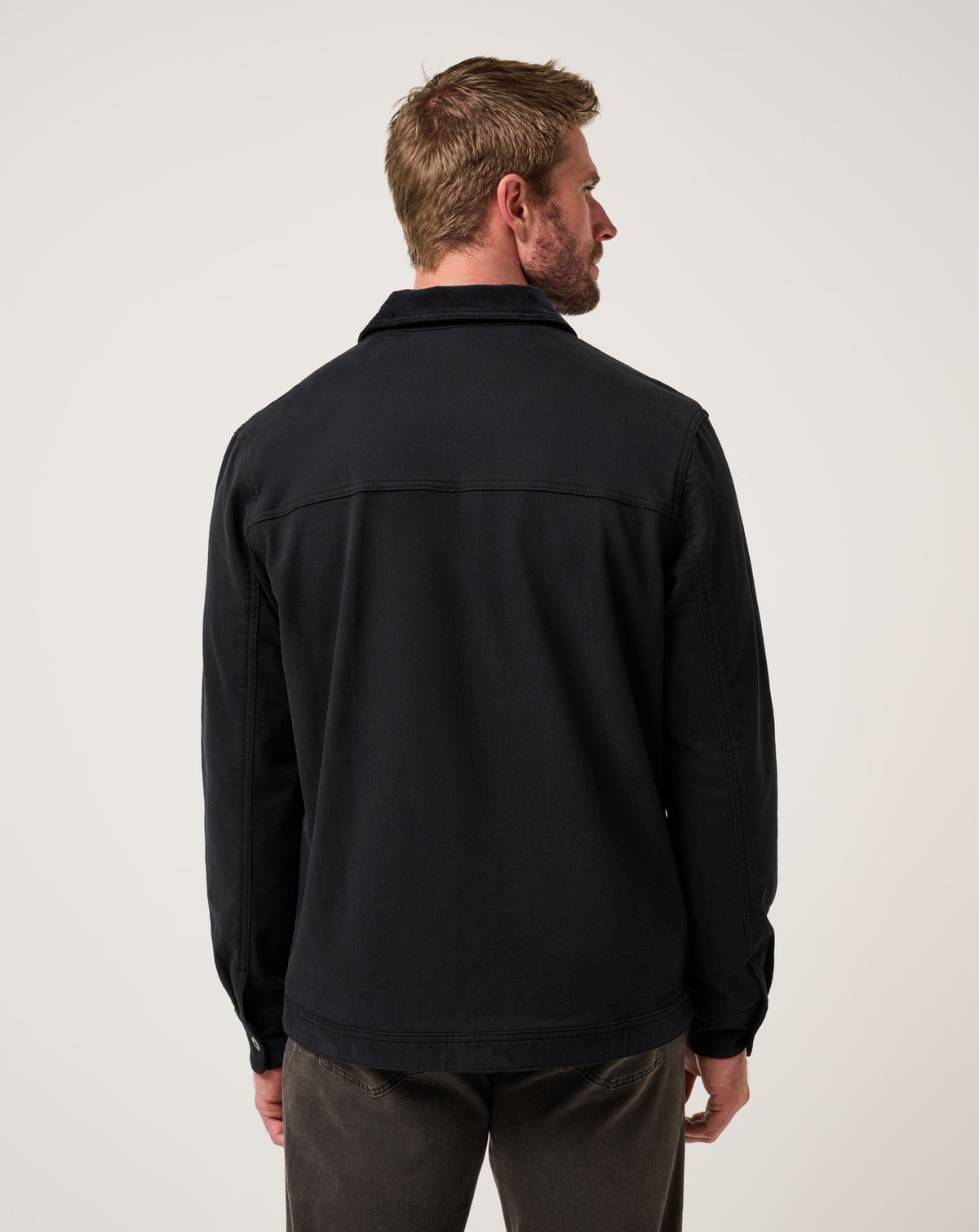 Cloud Denim Cord Jacket Black | Travis Mathew Popular