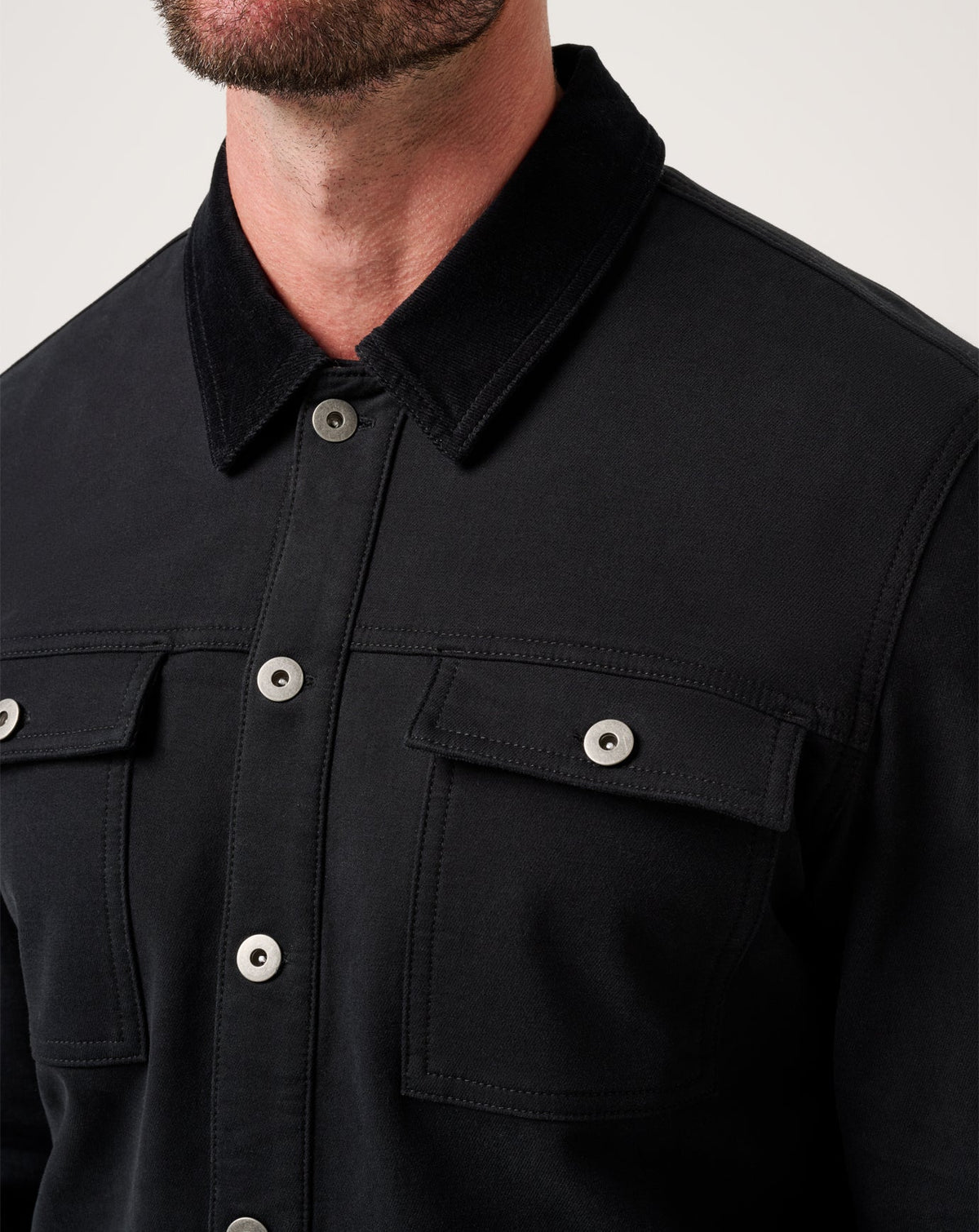 Cloud Denim Cord Jacket Black | Travis Mathew Popular