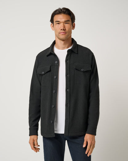 Are We There Yet Shirt Jacket Black | Travis Mathew Exclusive