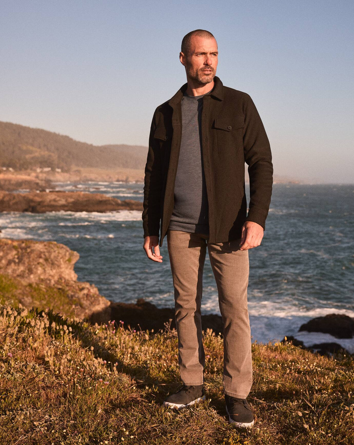 Are We There Yet Shirt Jacket Black | Travis Mathew Exclusive