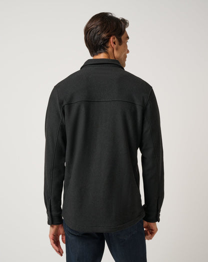 Are We There Yet Shirt Jacket Black | Travis Mathew Exclusive