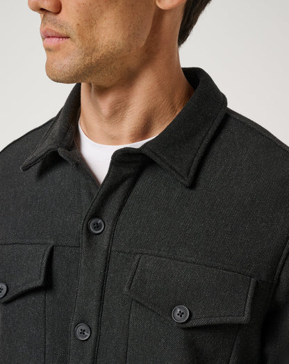 Are We There Yet Shirt Jacket Black | Travis Mathew Exclusive