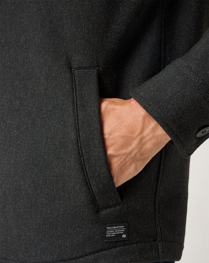 Are We There Yet Shirt Jacket Black | Travis Mathew Exclusive