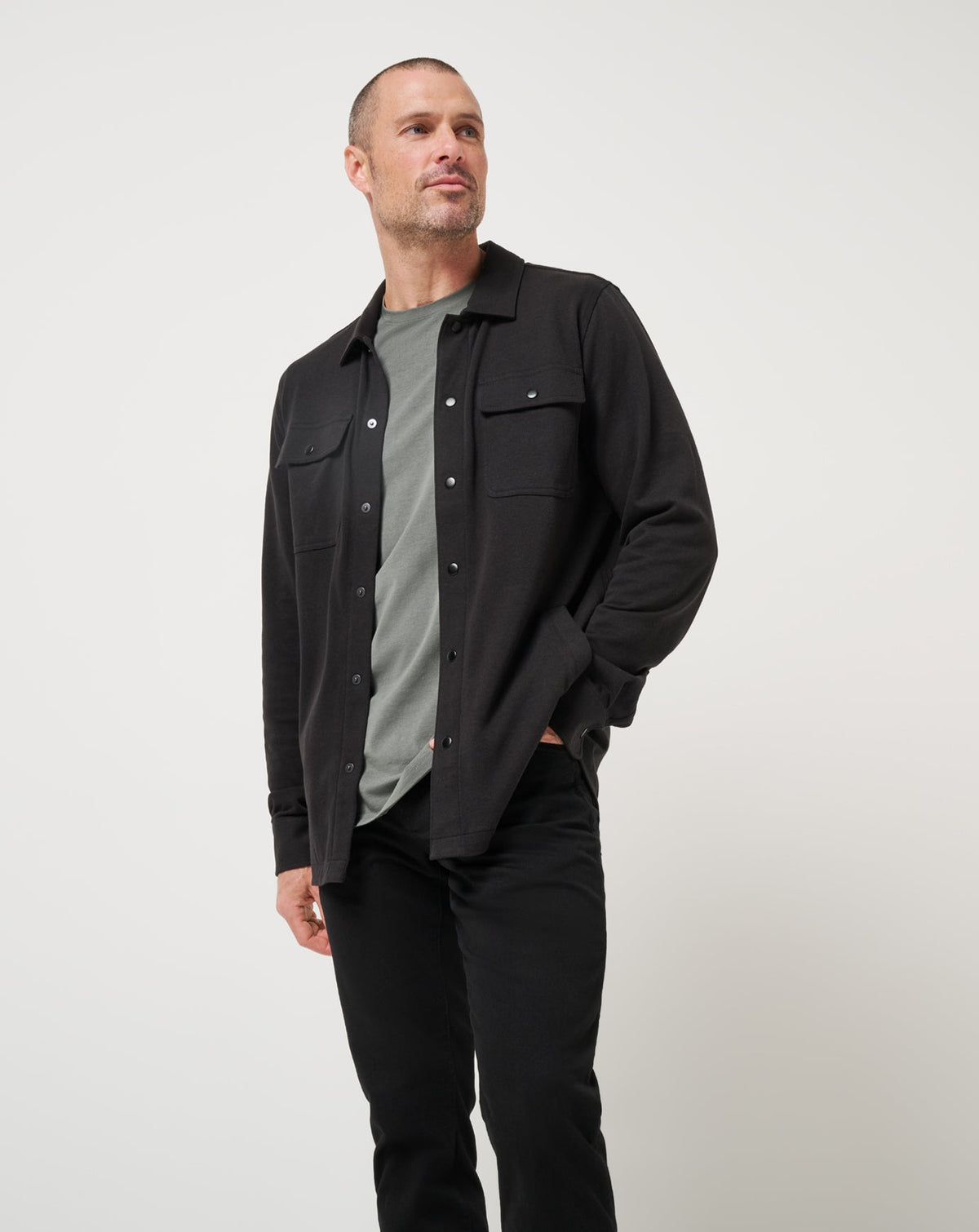 You Pick Shirt Jacket Black | Travis Mathew Trusted