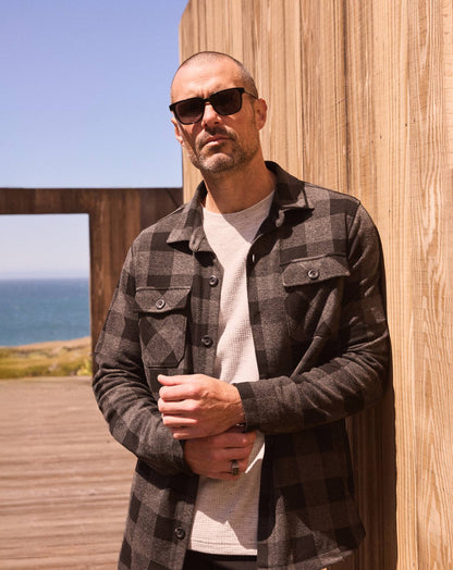 Return Flight Shirt Jacket Black/Grey | Travis Mathew Featured