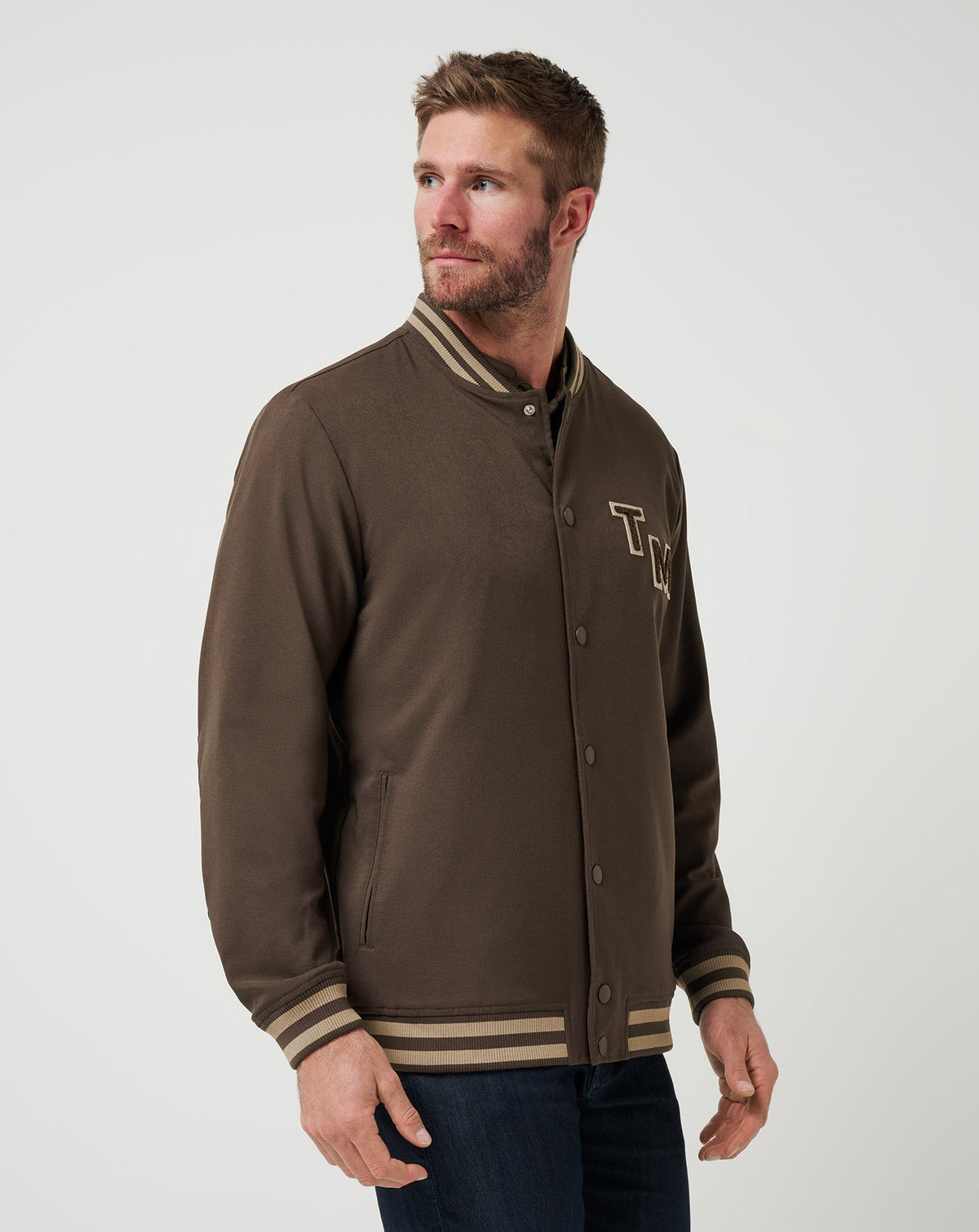 Touch Down Jacket Chocolate Brown | Travis Mathew Exclusive