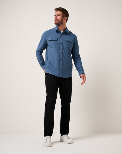 Peak Fleece Shirt Jacket Bering Sea | Travis Mathew Smart Buy