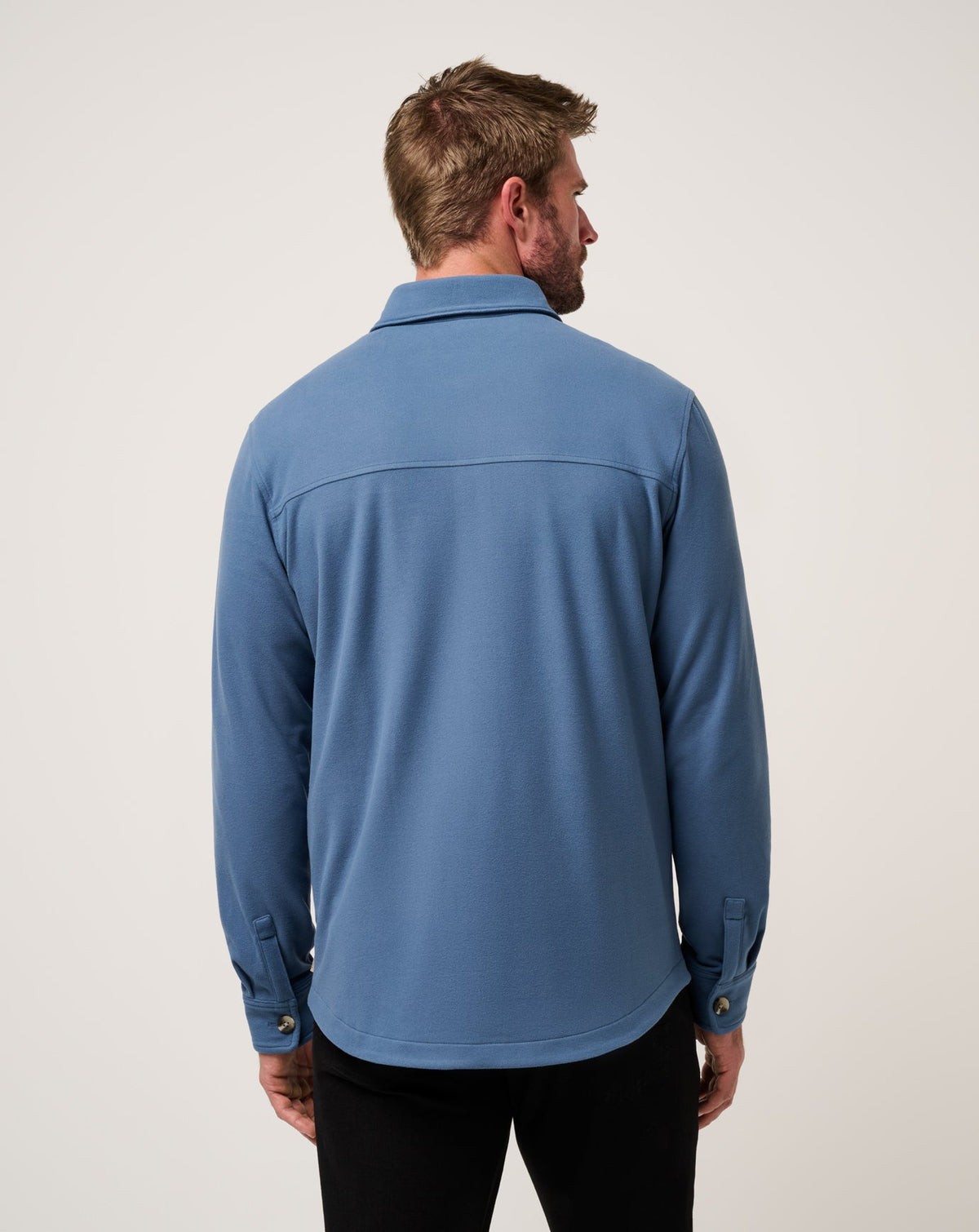 Peak Fleece Shirt Jacket Bering Sea | Travis Mathew Smart Buy