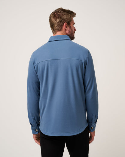 Peak Fleece Shirt Jacket Bering Sea | Travis Mathew Smart Buy