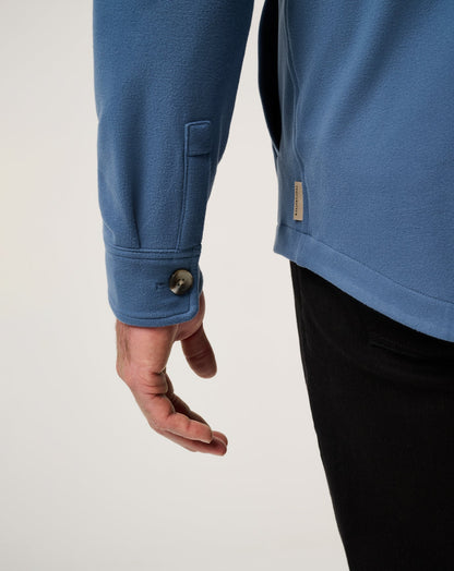 Peak Fleece Shirt Jacket Bering Sea | Travis Mathew Smart Buy