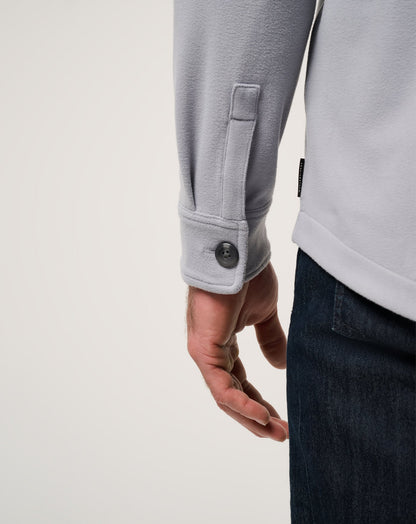 Peak Fleece Shirt Jacket Sleet | Travis Mathew Essential