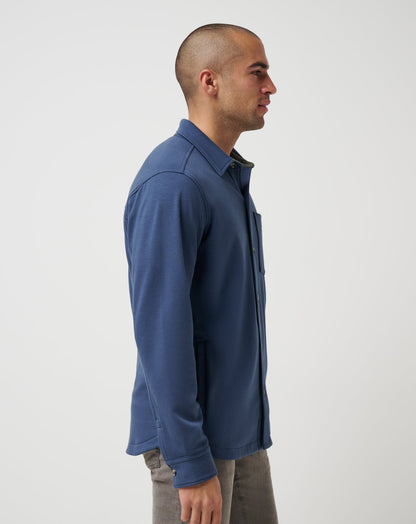 Cloud Shirt Jacket Mood Indigo | Travis Mathew Smart Buy