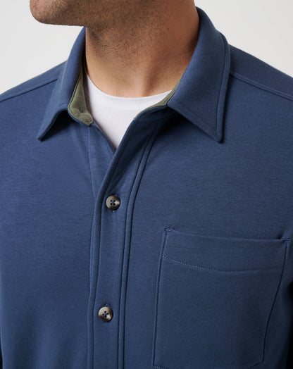 Cloud Shirt Jacket Mood Indigo | Travis Mathew Smart Buy