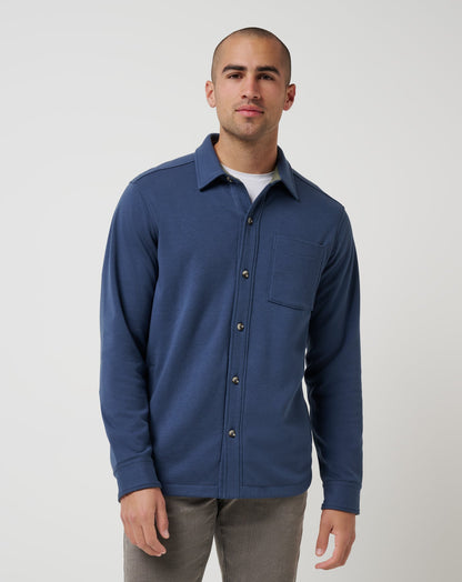 Cloud Shirt Jacket Mood Indigo | Travis Mathew Smart Buy