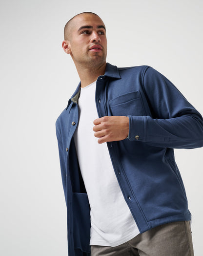 Cloud Shirt Jacket Mood Indigo | Travis Mathew Smart Buy