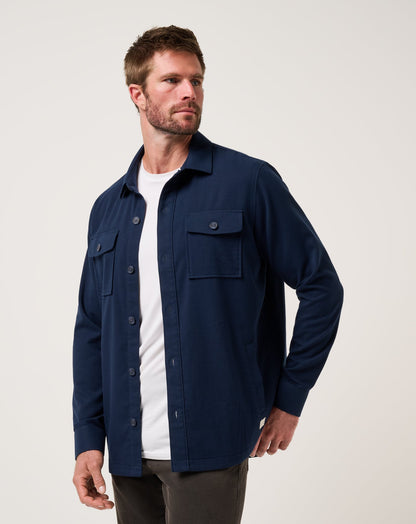 Wanna Bet Shirt Jacket Total Eclipse | Travis Mathew Discount