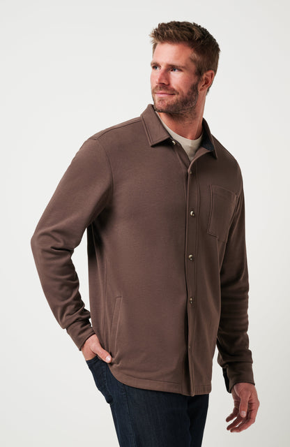Cloud Shirt Jacket Chocolate | Travis Mathew Best Price