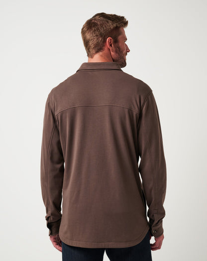 Cloud Shirt Jacket Chocolate | Travis Mathew Best Price