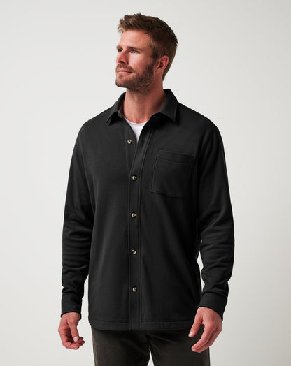Cloud Shirt Jacket Black | Travis Mathew Deals