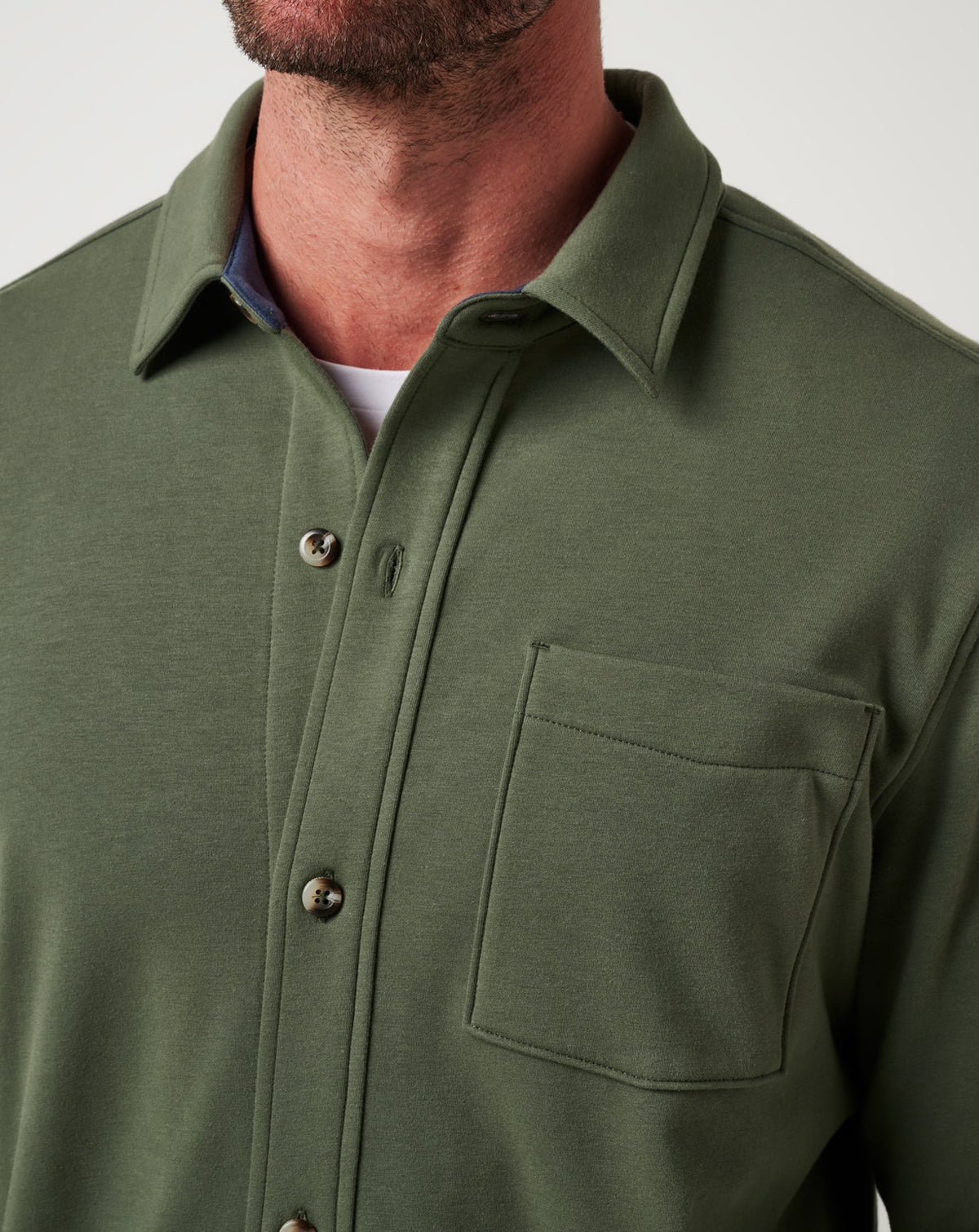Cloud Shirt Jacket Dark Olive | Travis Mathew Customer Favorite