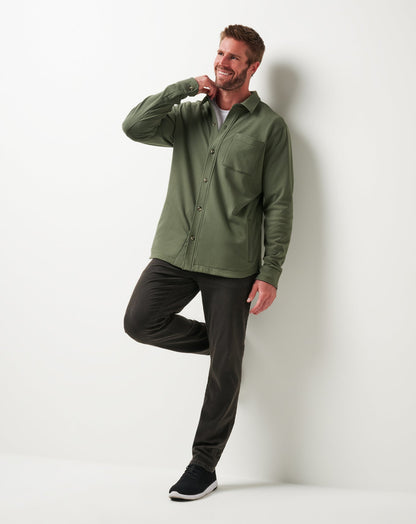 Cloud Shirt Jacket Dark Olive | Travis Mathew Customer Favorite