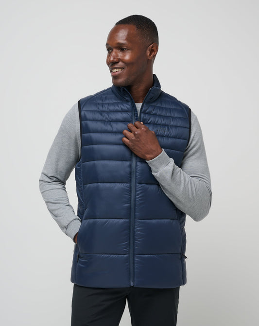 Aves Tech Puffer Vest Total Eclipse | Travis Mathew Deals