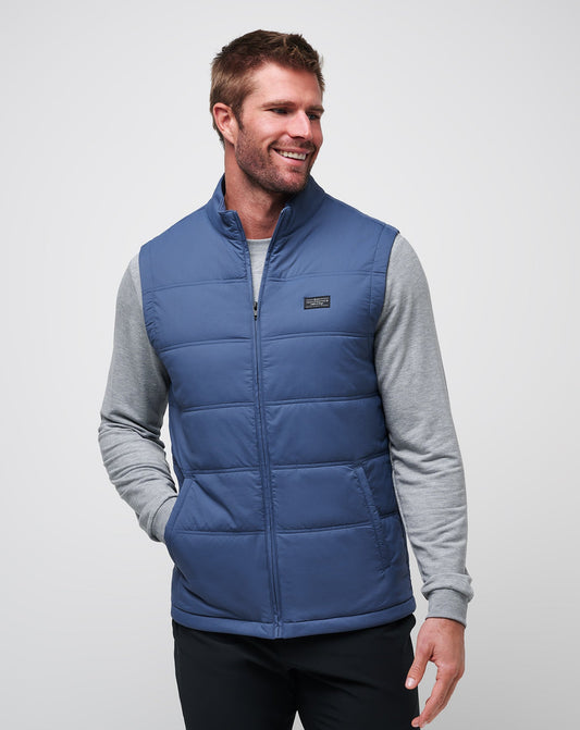 Palisades Puffer Vest Navy | Travis Mathew Deals