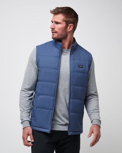 Palisades Puffer Vest Navy | Travis Mathew Deals