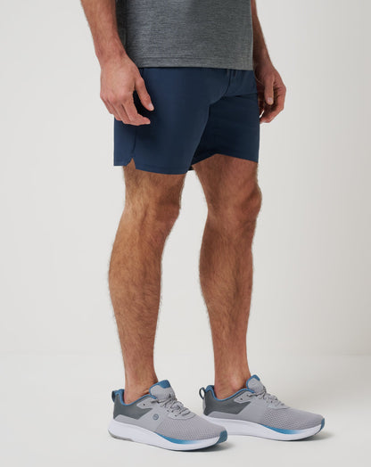 Wanderlust E-Waist Short 7.5In Mood Indigo | Travis Mathew Featured