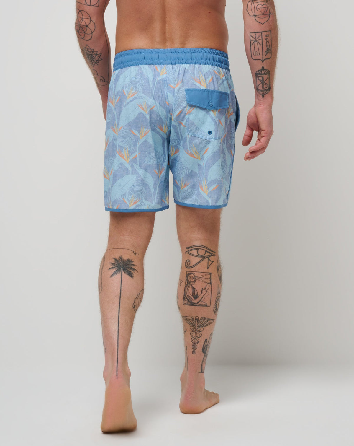 Lava Tunnels Boardshort Heather Quiet Harbor | Travis Mathew Featured