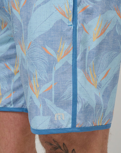Lava Tunnels Boardshort Heather Quiet Harbor | Travis Mathew Featured