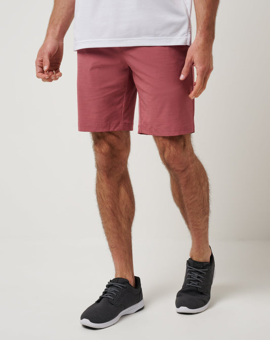 Travel Year Short 9In Heather Roan Rouge | Travis Mathew Hot Sale