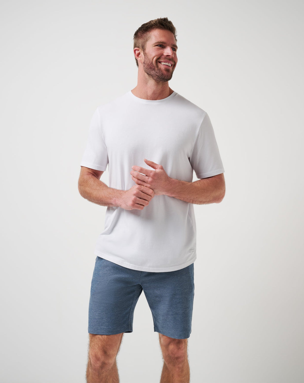 Adirondack Short 9In Heather Navy | Travis Mathew Premium