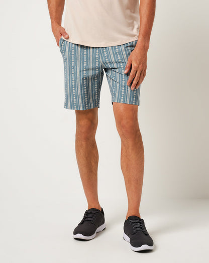 Tech Chino Print Short 8In Captains Blue | Travis Mathew Value
