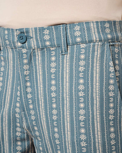 Tech Chino Print Short 8In Captains Blue | Travis Mathew Value