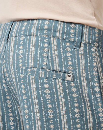 Tech Chino Print Short 8In Captains Blue | Travis Mathew Value