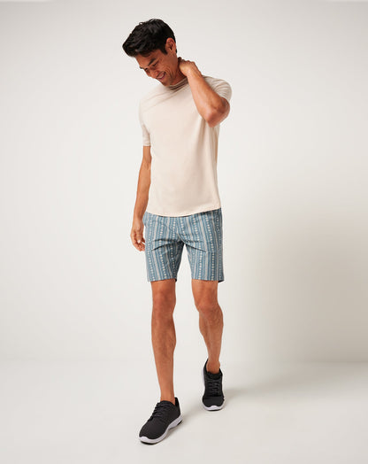 Tech Chino Print Short 8In Captains Blue | Travis Mathew Value
