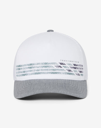 First Access Snapback Hat White | Travis Mathew Featured