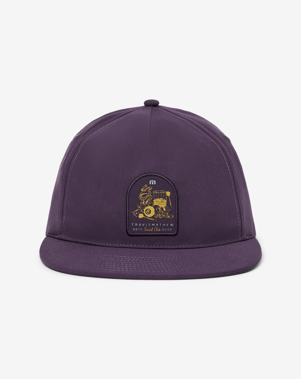 Social Hour Snapback Hat Purple Velvet | Travis Mathew Quality