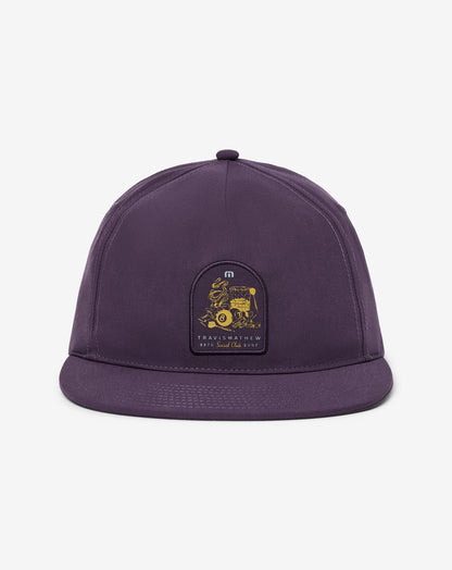 Social Hour Snapback Hat Purple Velvet | Travis Mathew Quality