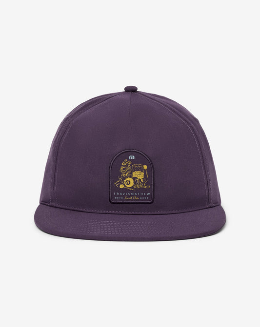 Social Hour Snapback Hat Purple Velvet | Travis Mathew Quality