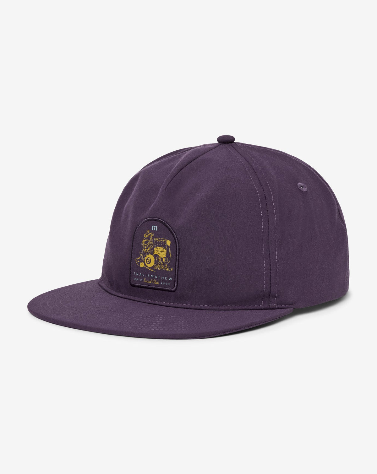 Social Hour Snapback Hat Purple Velvet | Travis Mathew Quality