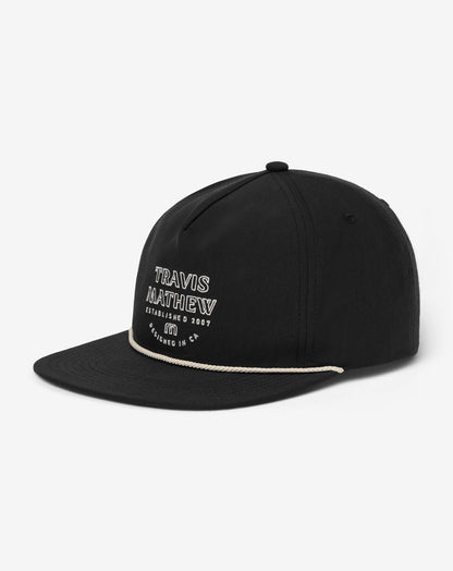 Salted Shore Snapback Hat Black | Travis Mathew Popular
