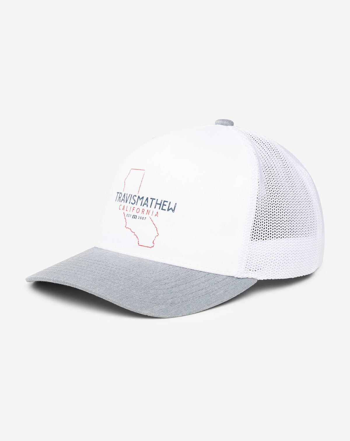 Almost Weather Snapback Hat White | Travis Mathew Signature