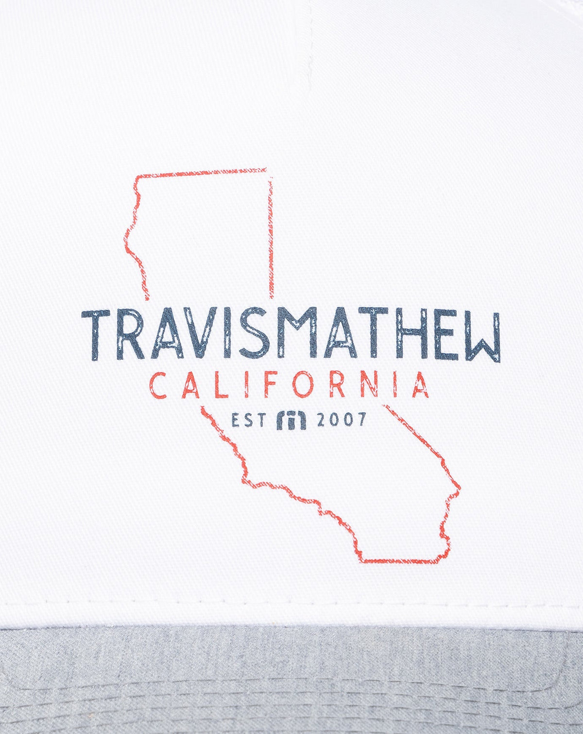 Almost Weather Snapback Hat White | Travis Mathew Signature