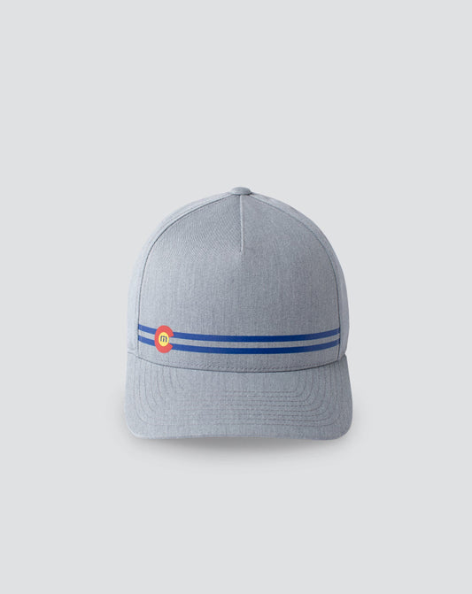 Side Cut Snapback Hat Heather Grey | Travis Mathew New