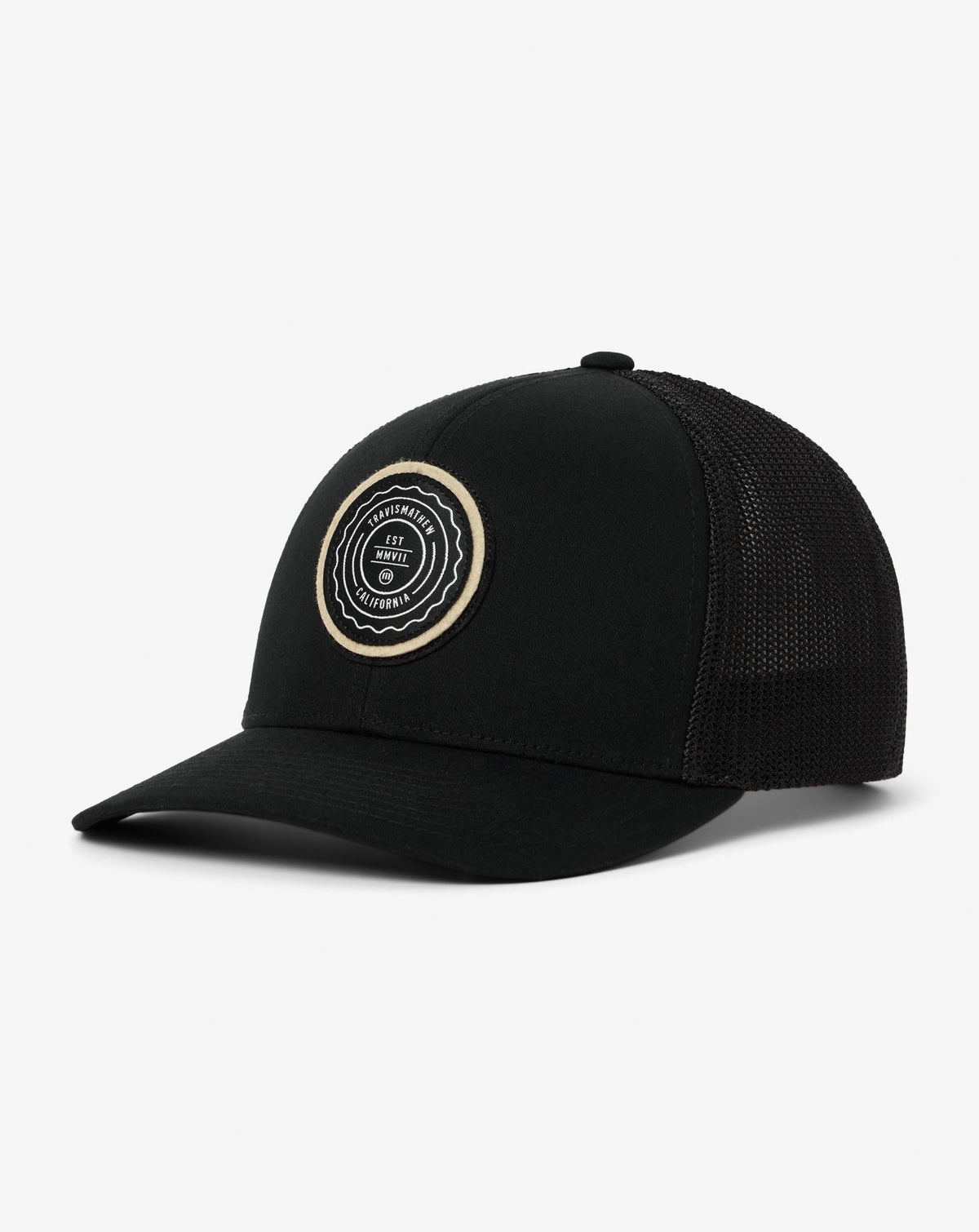 The Patch Snapback Hat Black/Tan | Travis Mathew Featured