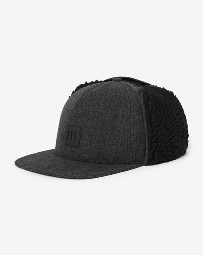 Snowdrift Snapback Hat Heather Black | Travis Mathew Premium