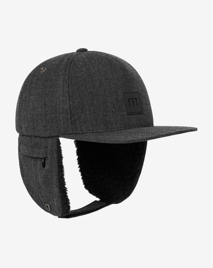 Snowdrift Snapback Hat Heather Black | Travis Mathew Premium