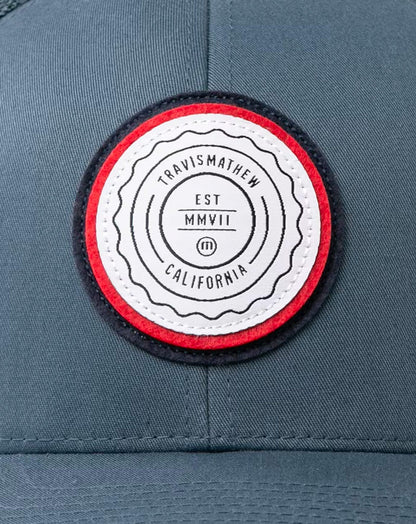 The Patch Snapback Hat Dark Blue | Travis Mathew New